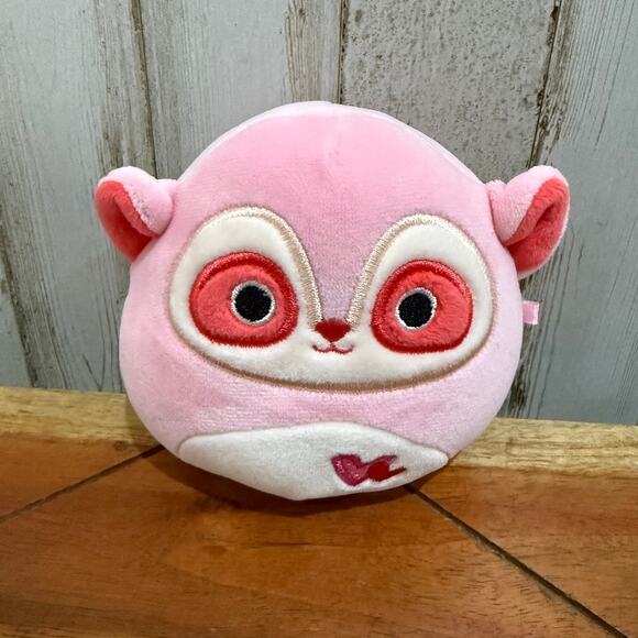 Squishmallows 5" Jamar the Pink Lemur Valentine's Day Plush Toy - Picture 1 of 6